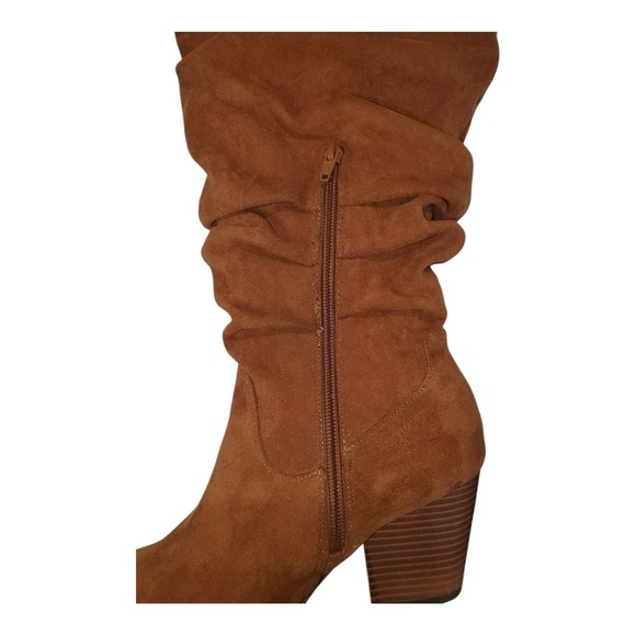 My Soft Suede Tan Knee-High Boots - Picture 6 of 12